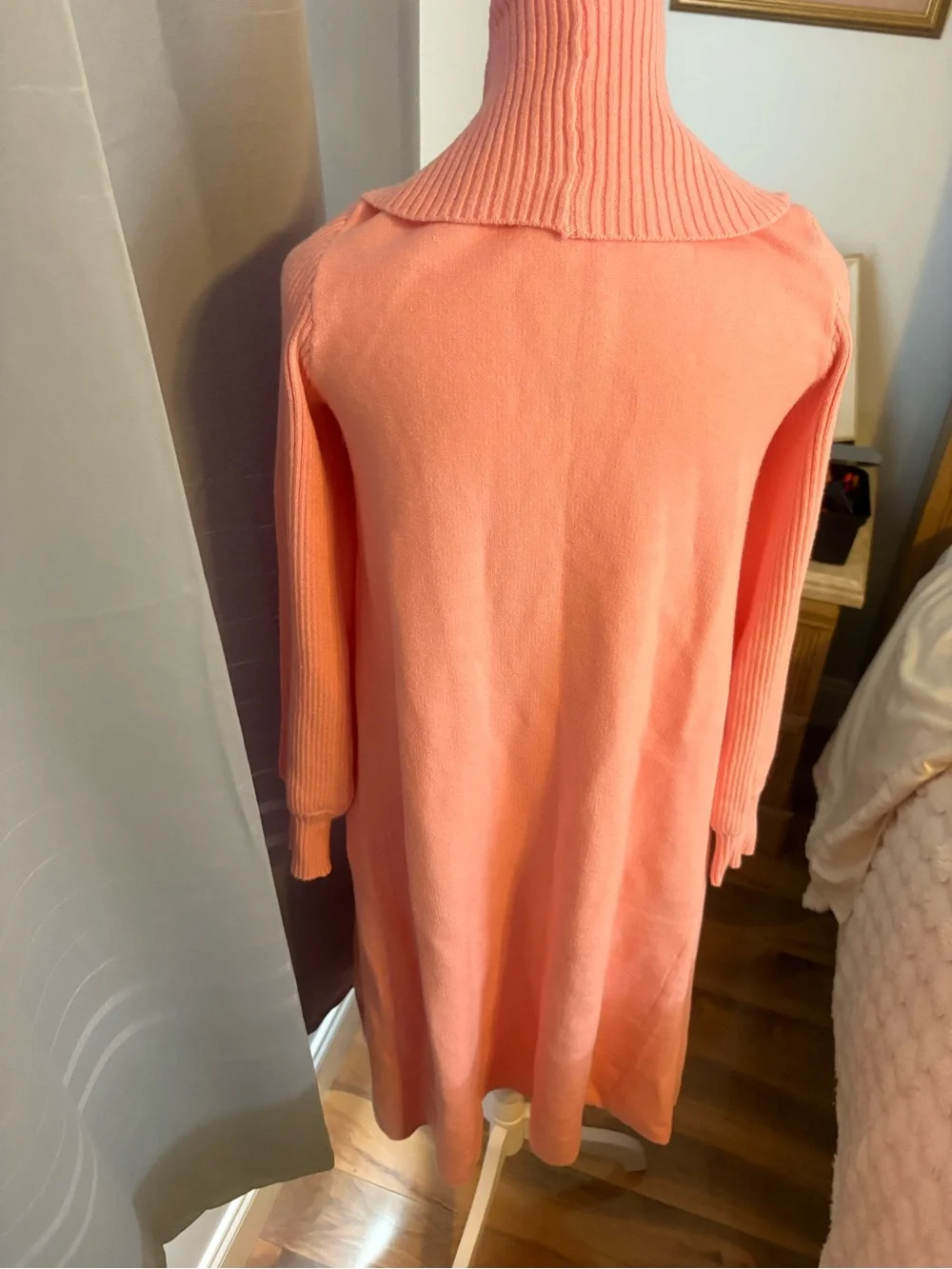 Women's Open-Front Long Cardigan Sweater - Pink